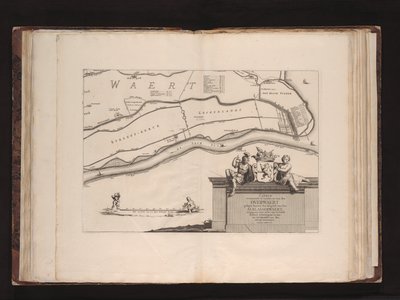 Caerte vertoonende de landen etc. van den Overwaert gelegen binnen den ringdyk van den Alblasserwaert da Mattheus van Nispen